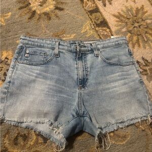 AG Adriano Goldschmied Light Blue Jean Shorts